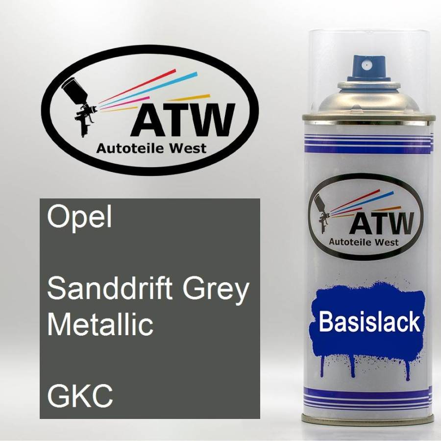 Opel, Sanddrift Grey Metallic, GKC: 400ml Sprühdose, von ATW Autoteile West.